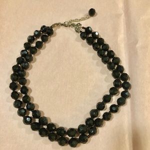 Pretty black bead necklace